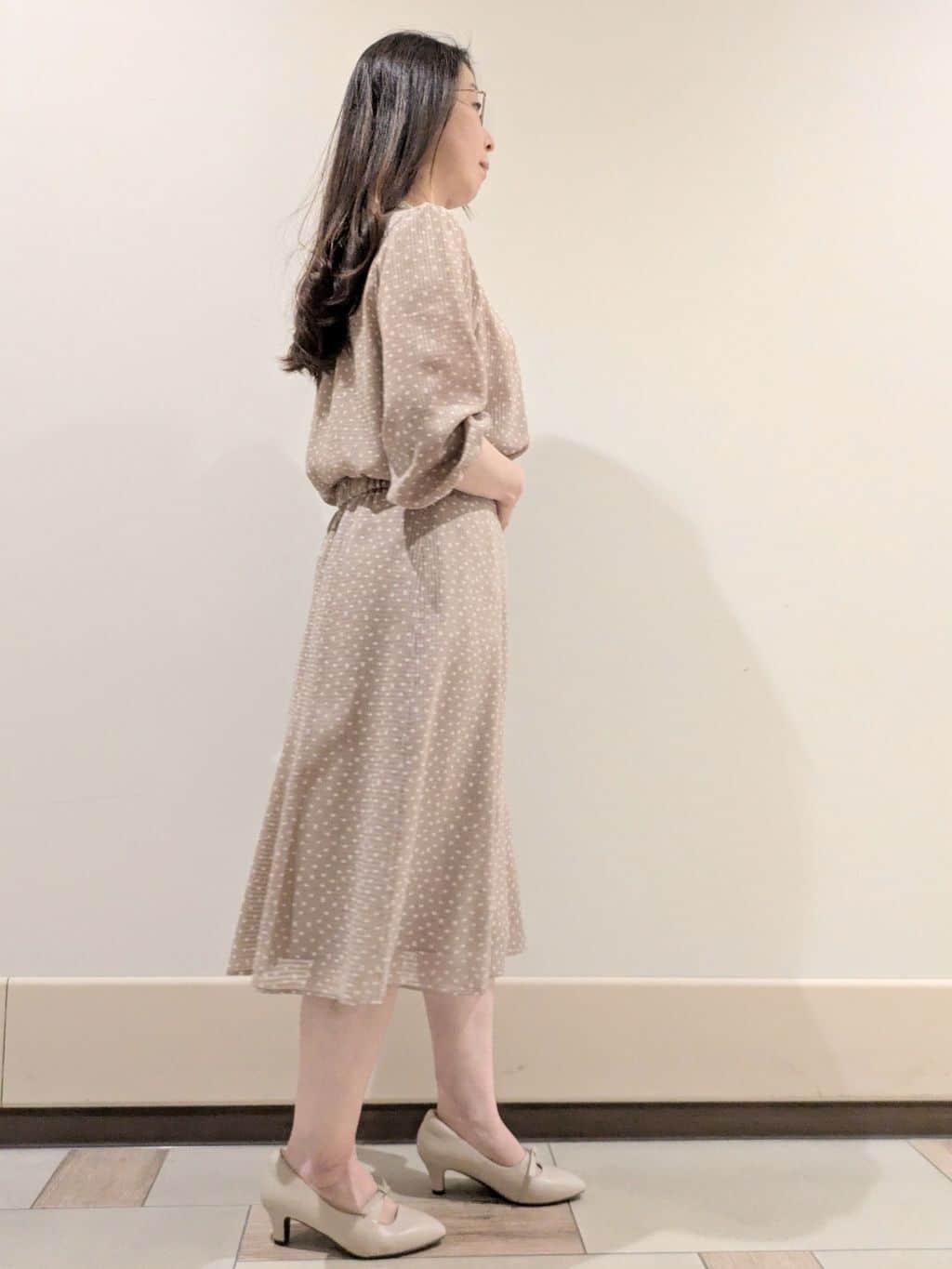 imamiさんの「Reflect｜◆【マシンウォッシュ可／セットアップ可能】コツキ柄プリントブラウス」を使ったコーディネート