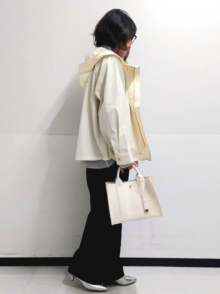 くまみさんの「OPAQUE.CLIP｜◆《SS-LLsize》撥水フードブルゾン【洗濯機洗い可／花粉対応】」を使ったコーディネート