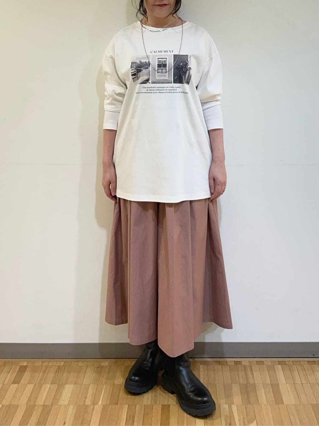 フナキさんの「UNTITLED｜◆【洗える/春の軽羽織り】ダンボール ノーカラーブルゾン」を使ったコーディネート