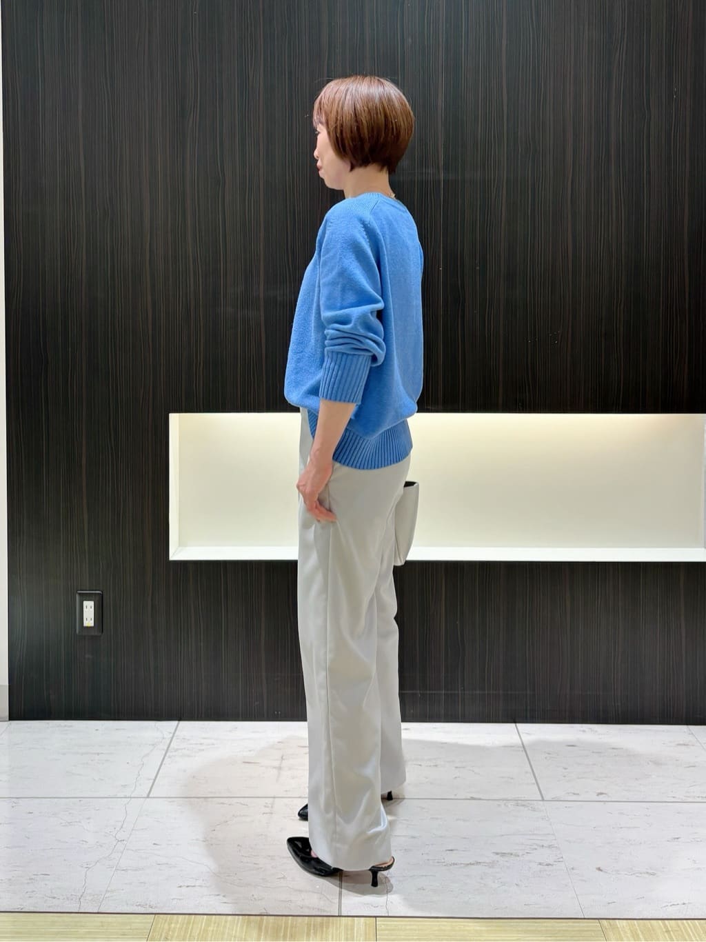 Satoさんの「UNTITLED｜◆【洗える/体型カバー】コットンウールプルオーバーニット」を使ったコーディネート