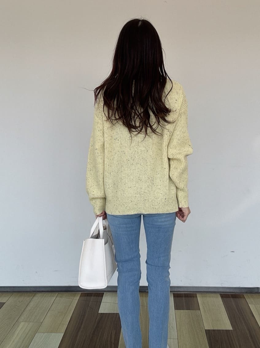 M. さんの「OPAQUE.CLIP｜◆カラーネップニットカーディガン【洗濯機洗い可】」を使ったコーディネート