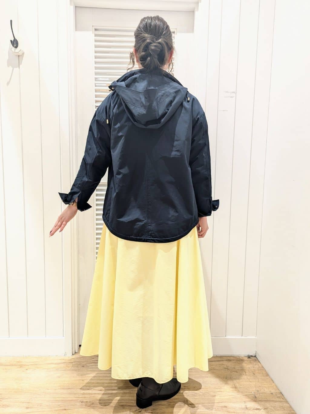 ayakaさんの「Dessin｜◆【洗える】肩ボタン付きボーダーニット（XS～L）」を使ったコーディネート