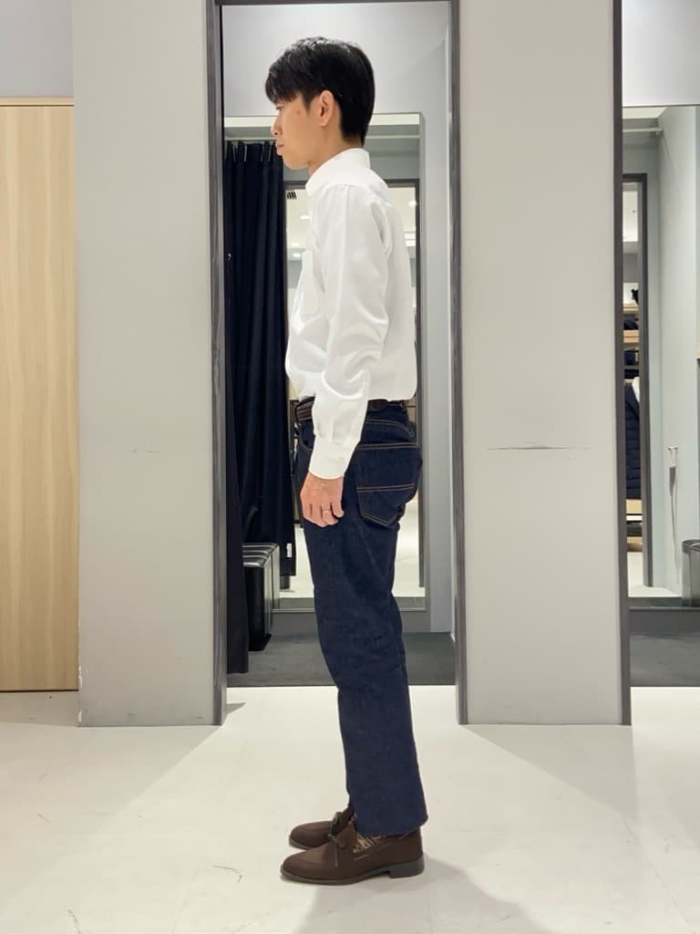 わいずみさんの「TAKEO KIKUCHI｜【Made in JAPAN】市松紋 ドレスシャツ」を使ったコーディネート