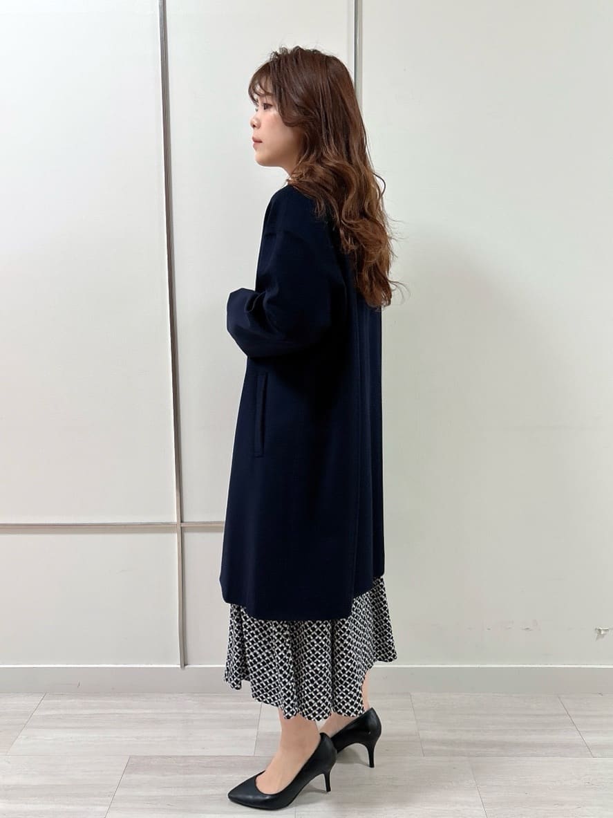 R.Kさんの「UNTITLED｜◆【きれいめ／オフィス】スクエアジオメトリック柄ワンピース」を使ったコーディネート