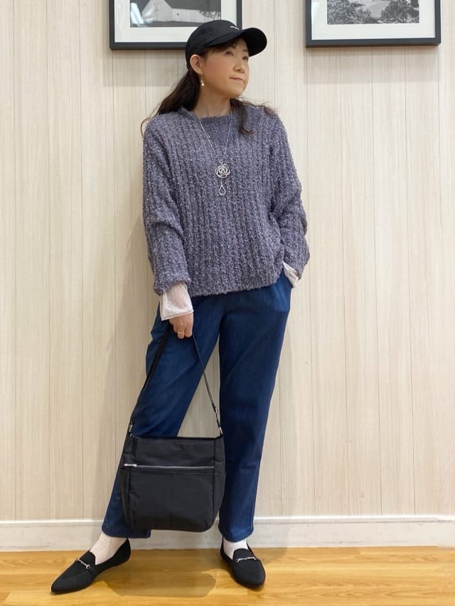 natsuさんの「SHOO･LA･RUE｜◆程よくエアリー テープヤーンニット」を使ったコーディネート