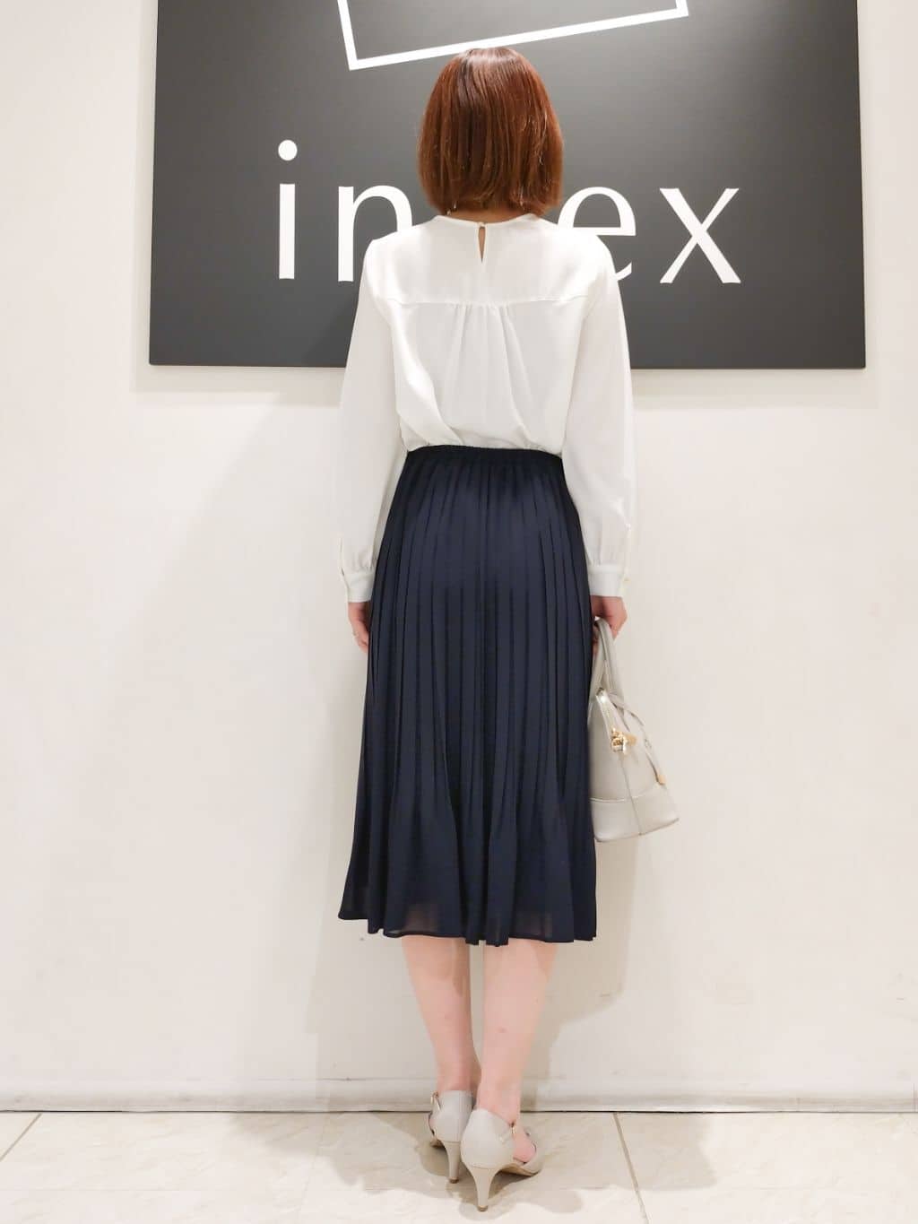 n.さんの「index｜◆ストレッチラッフルボウタイブラウス【洗濯機洗い可／防シワ】」を使ったコーディネート