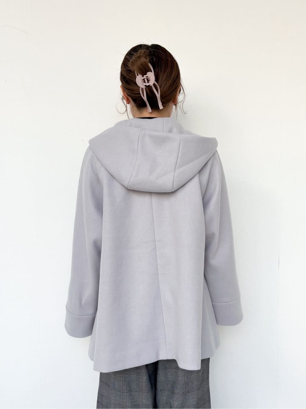 momoさんの「grove｜◆フーデットミドルコート」を使ったコーディネート