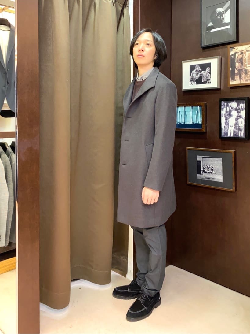 コバヤシさんの「TAKEO KIKUCHI｜【Made in JAPAN】播州織 ヘリンボン ストレート パンツ」を使ったコーディネート