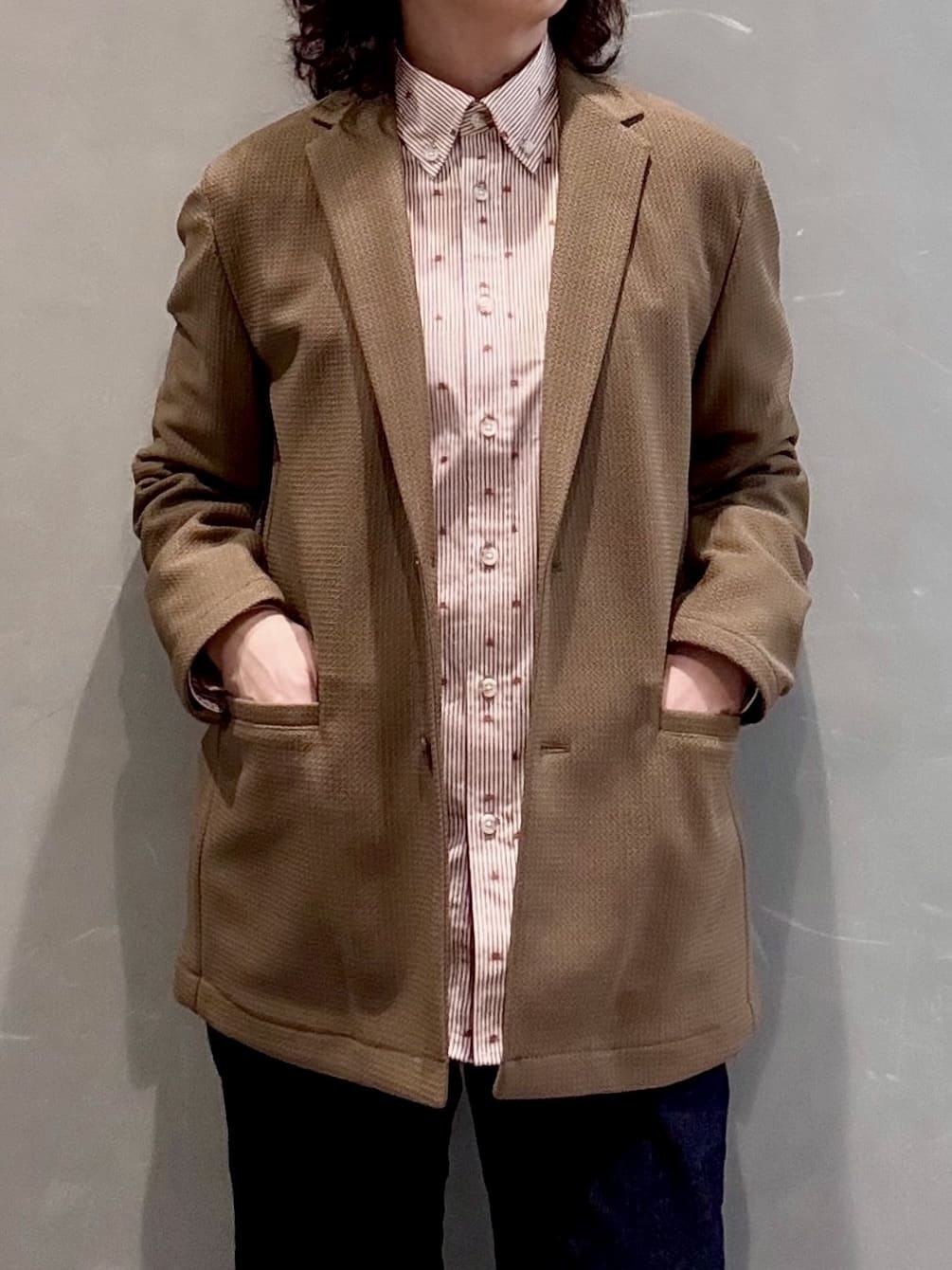 のぐみさんの「TAKEO KIKUCHI｜ハットモチーフ ジャカード ストライプ シャツ」を使ったコーディネート