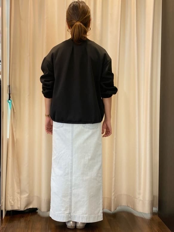 Ayaさんの「UNTITLED｜◆【洗える/春の軽羽織り】ダンボール ノーカラーブルゾン」を使ったコーディネート