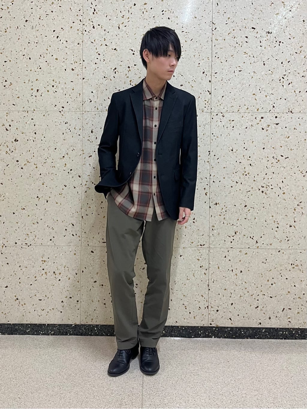うっちーさんの「TAKEO KIKUCHI｜【360&deg;ストレッチ／セットアップ対応】None Of Stress ジャケット」を使ったコーディネート