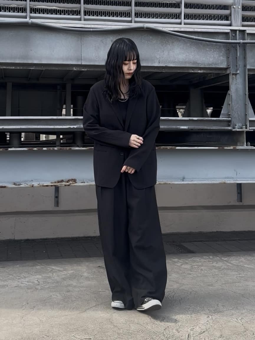 ミヅキさんの「tk.TAKEO KIKUCHI｜◆360度ストレッチテーラードジャケット（セットアップ対応）」を使ったコーディネート