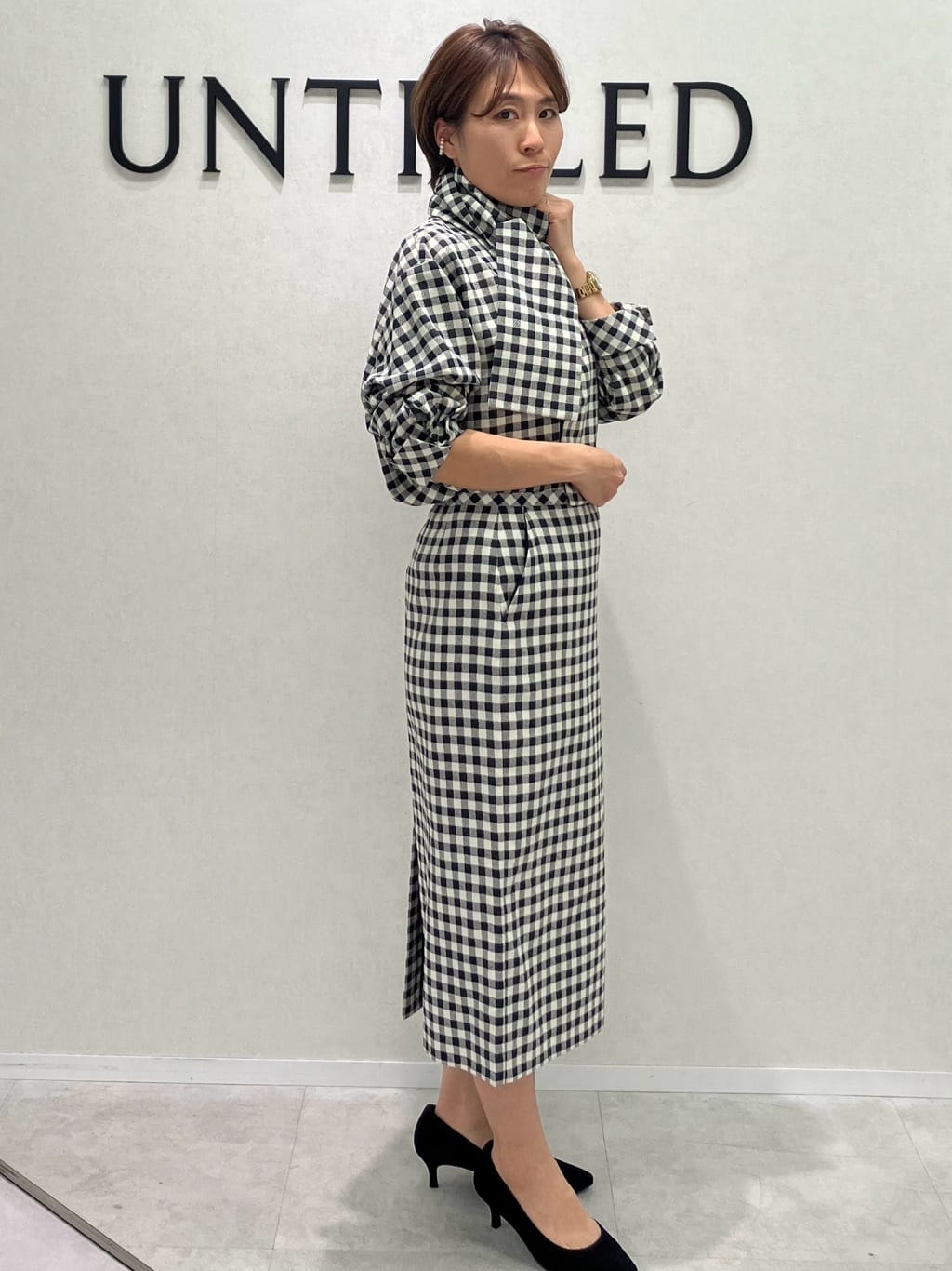 yukiさんの「UNTITLED｜◆【セットアップ可能】ギンガムチェック ブラウス」を使ったコーディネート