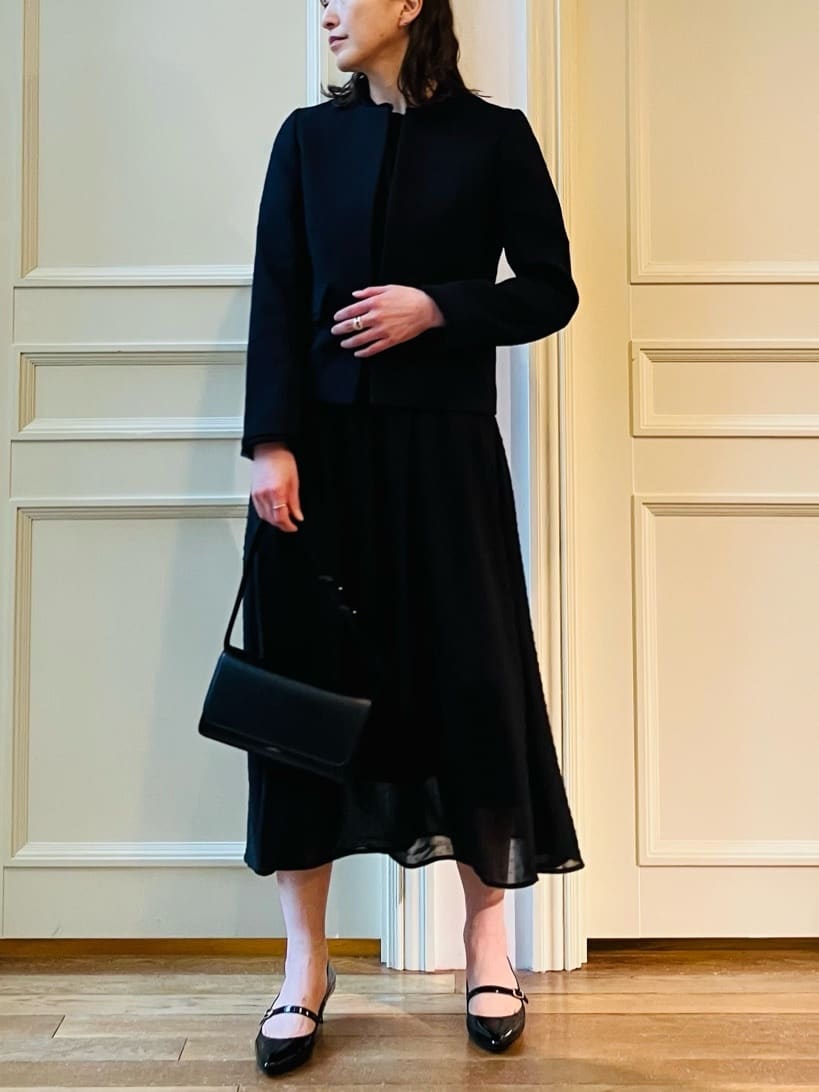 TSUKUIさんの「DRESSTERIOR｜【セレモニー】オケージョンツイードジャケット」を使ったコーディネート