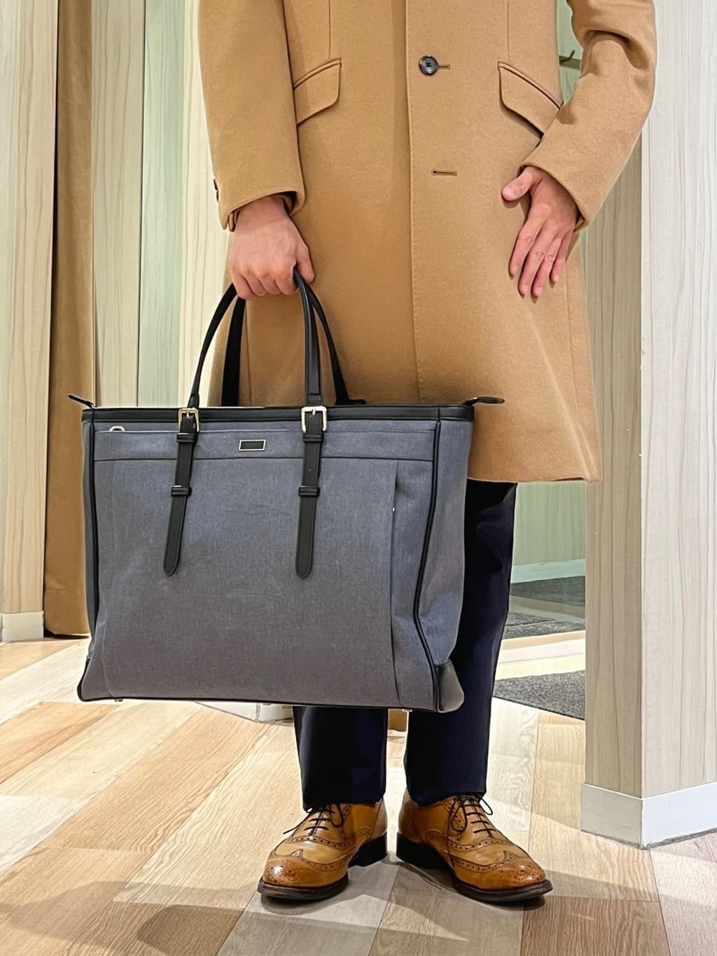 URAさんの「TAKEO KIKUCHI｜ウールカシミヤブレンド チェスターコート」を使ったコーディネート