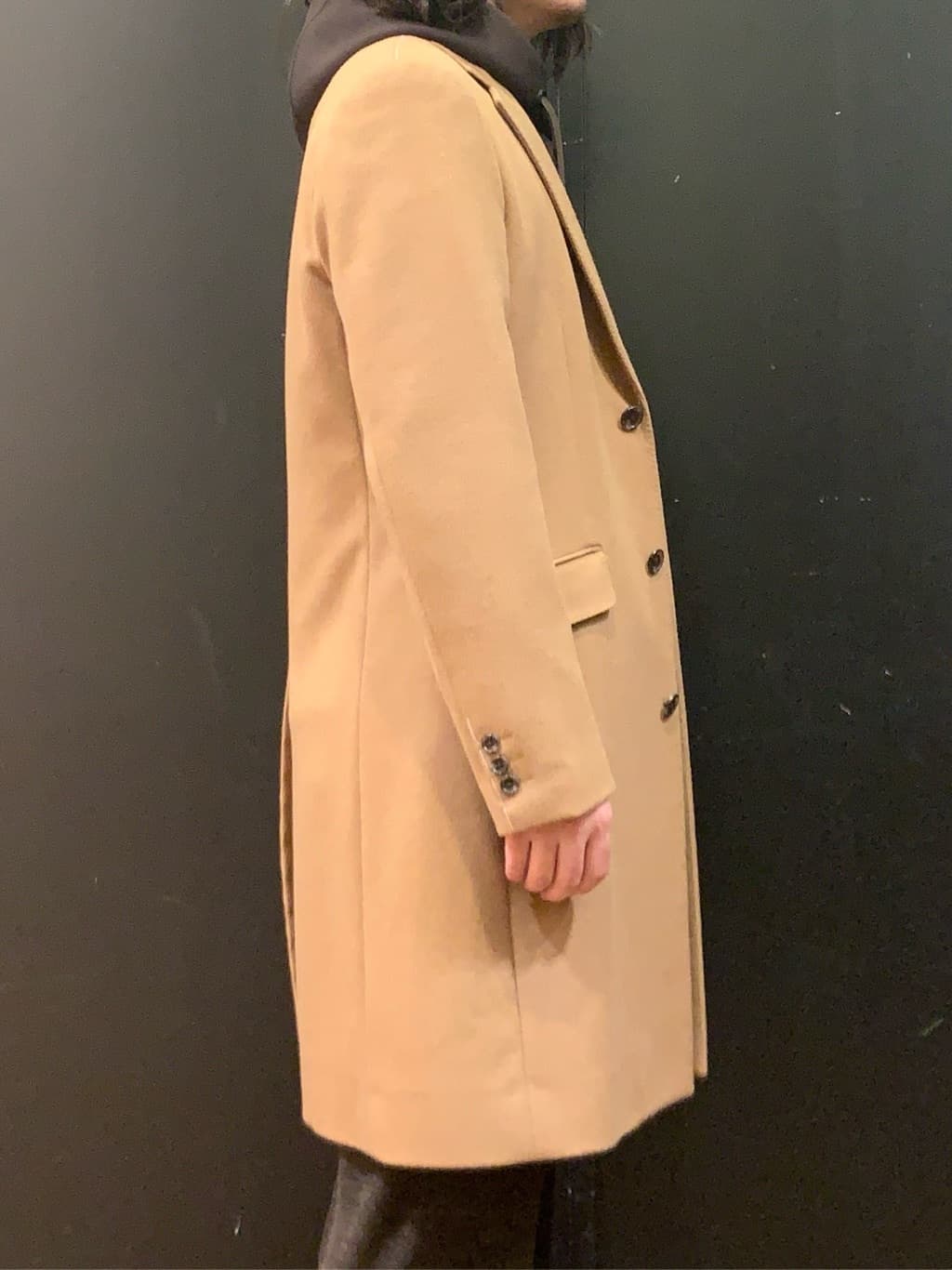 木村剛さんの「TAKEO KIKUCHI｜ウールカシミヤブレンド チェスターコート」を使ったコーディネート