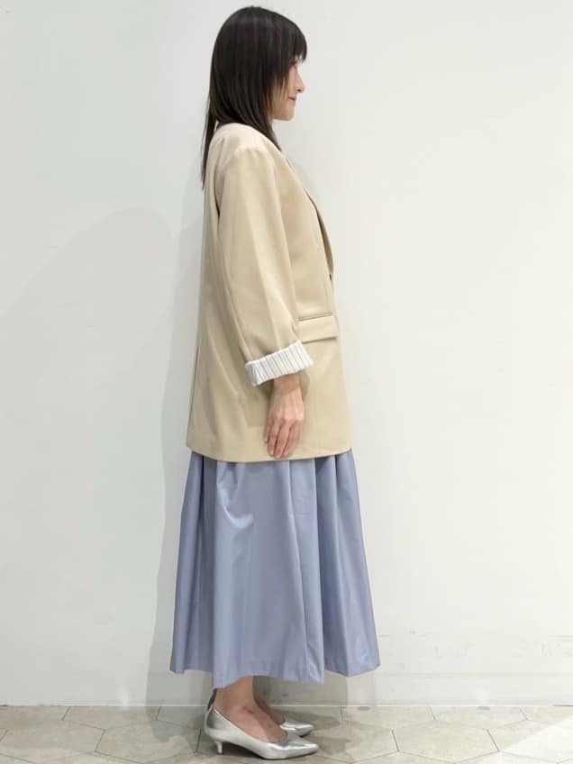 yukariさんの「OPAQUE.CLIP｜◆シアーベロアトップス【洗濯機洗い可】」を使ったコーディネート