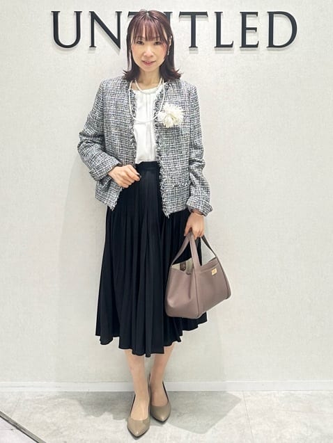Miwaさんの「UNTITLED｜【追加6/日本製】2連フェイクパールネックレス」を使ったコーディネート