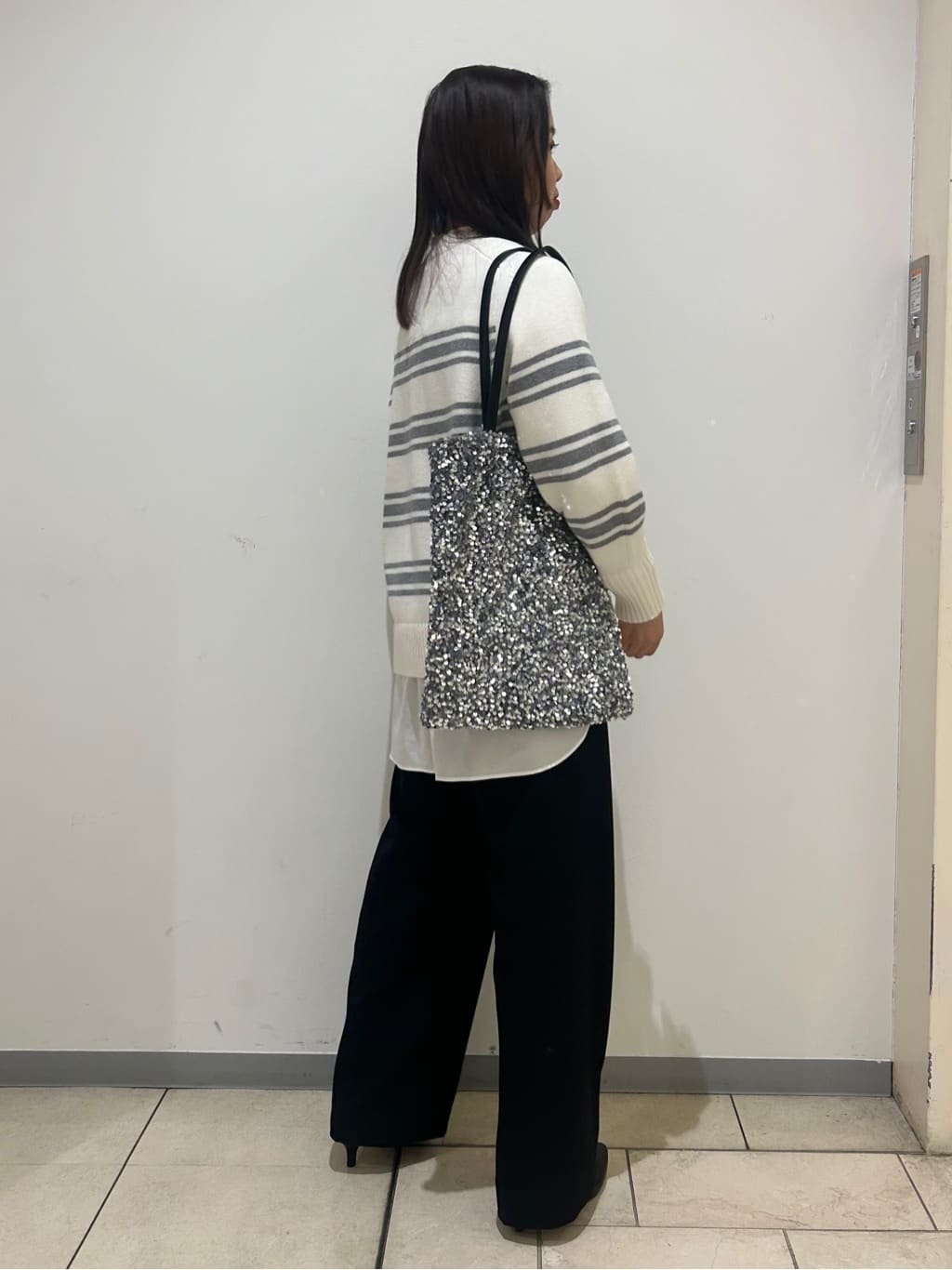 kanoさんの「UNTITLED｜◆【洗える/体型カバー】コットンウールプルオーバーニット」を使ったコーディネート