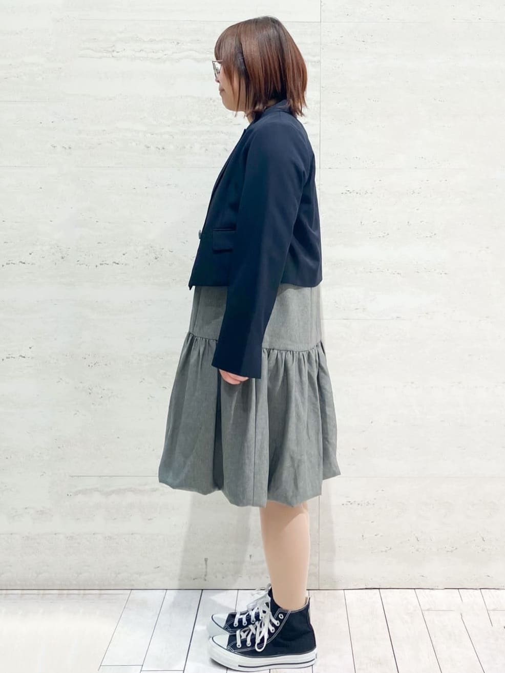 FUKAさんの「OPAQUE.CLIP｜CONVERSE キャンバス オールスター HI」を使ったコーディネート