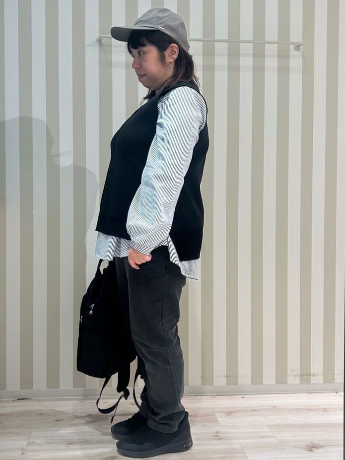 くーさんの「SHOO･LA･RUE｜◆【S-LL/2点セット】着回し自在 ニットベスト＋フレアブラウス」を使ったコーディネート