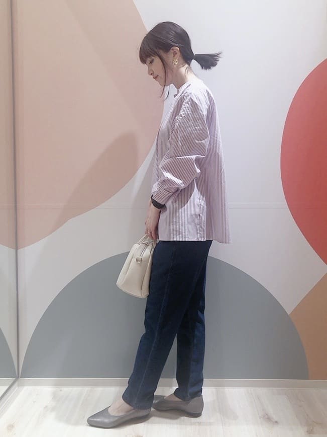 長女さんの「SHOO･LA･RUE｜◆【洗える/SS-3L/美脚シルエット】アクティブ派のデニム イージーテーパードパンツ」を使ったコーディネート