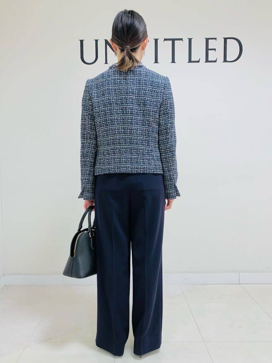 サオリさんの「UNTITLED｜◆【通勤スーツ】ワイドパンツ」を使ったコーディネート