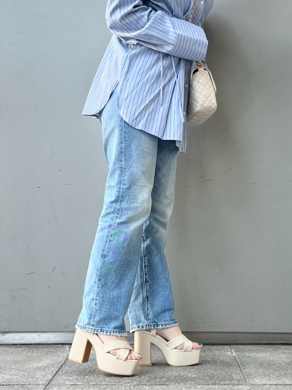 machikoさんの「ESPERANZA｜ラク盛り厚底サンダルⅢ」を使ったコーディネート