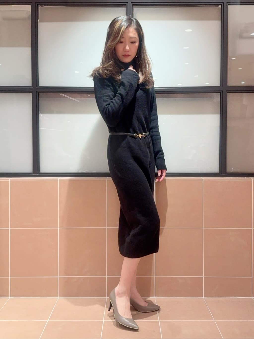 kaoriさんの「ESPERANZA｜【12時間パンプス】約7.5㎝　歩きやすくて疲れにくい」を使ったコーディネート