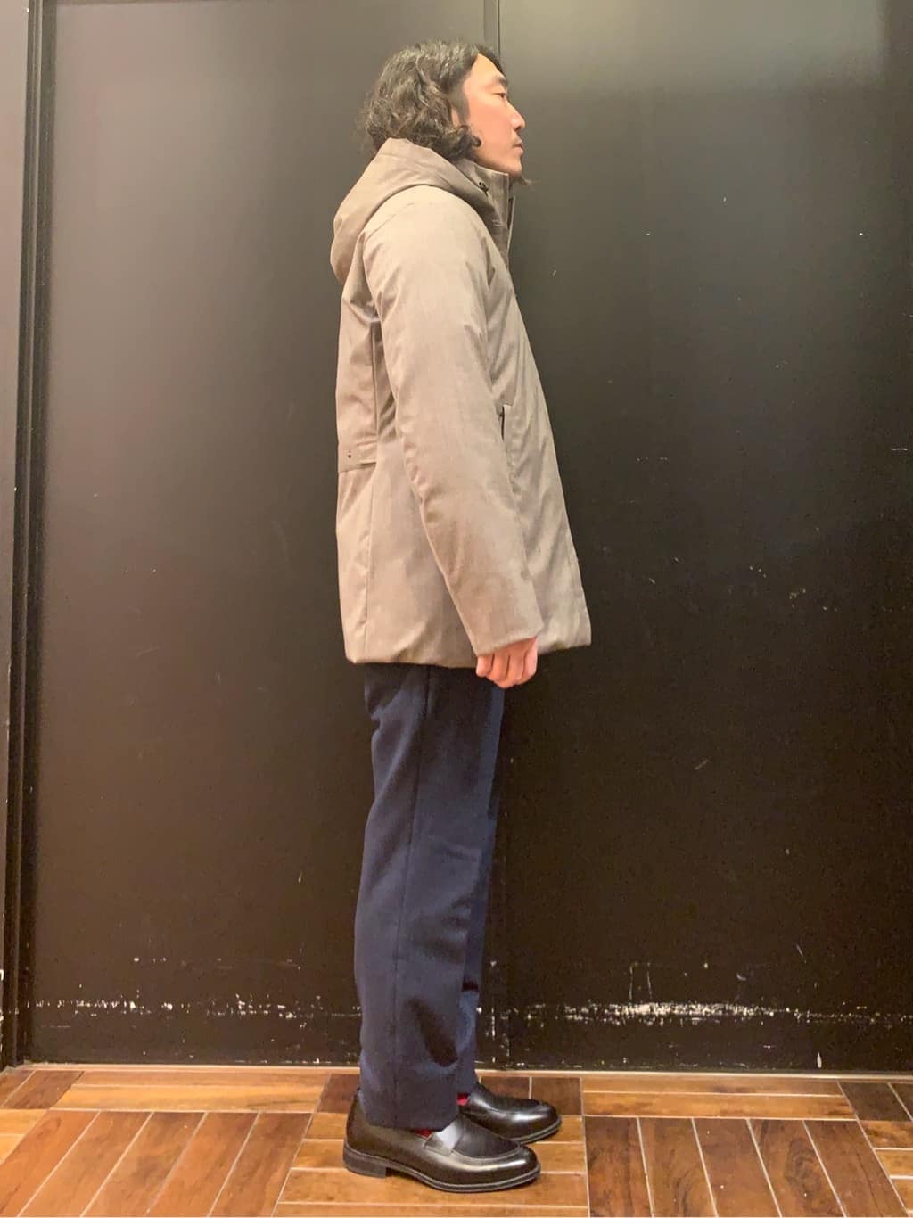 木村剛さんの「TAKEO KIKUCHI｜【DOWN FABRIC】ダウンファブリック ドレスパンツ / セットアップ対応」を使ったコーディネート