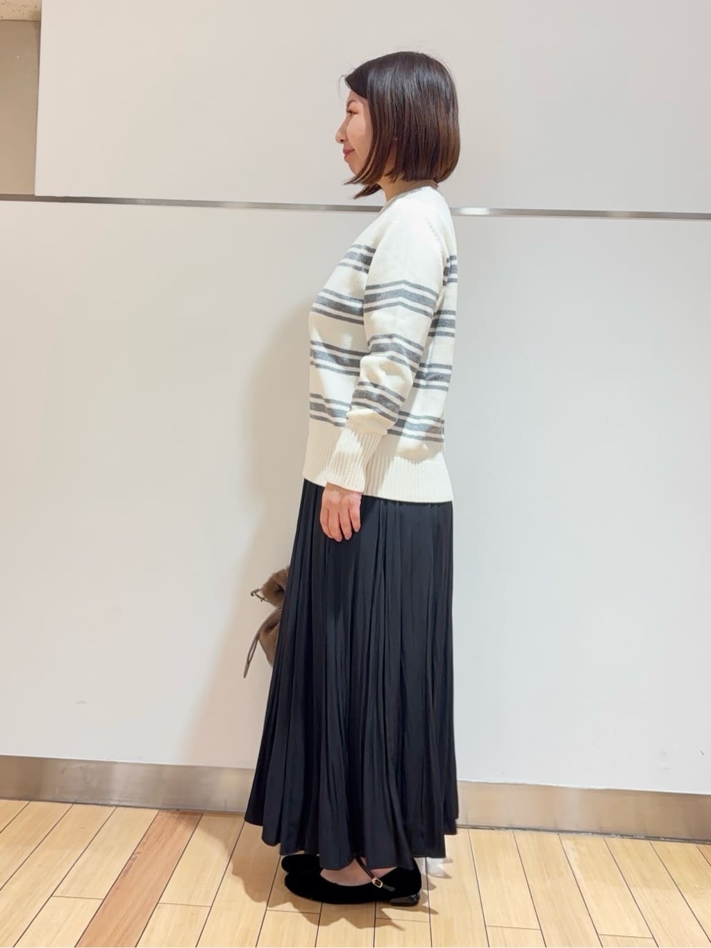 MIKIKOさんの「UNTITLED｜◆【洗える/体型カバー】コットンウールプルオーバーニット」を使ったコーディネート