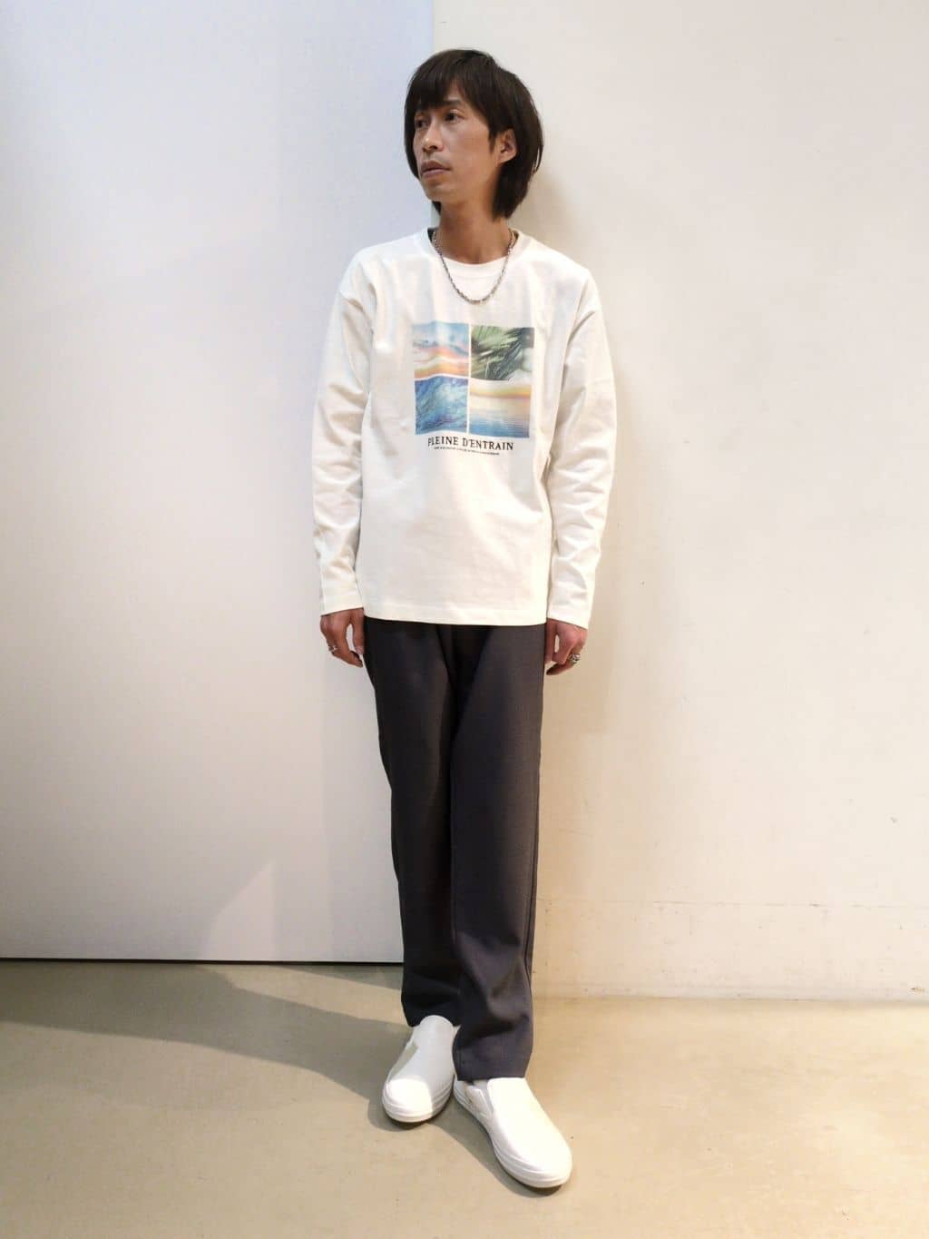 takeさんの「THE SHOP TK｜◆【CAVIAN/キャビアン】リサイクルシャークスキンノーカラーカーディガン セットアップ可」を使ったコーディネート
