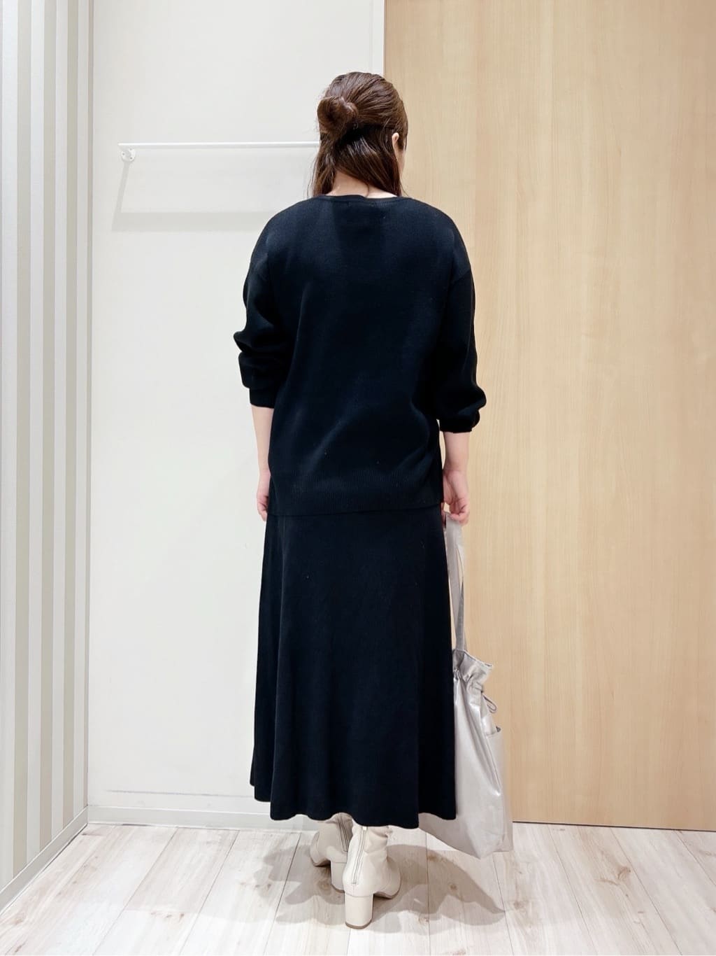 maaaさんの「SHOO･LA･RUE｜◆シャイニー巾着トートバッグ」を使ったコーディネート