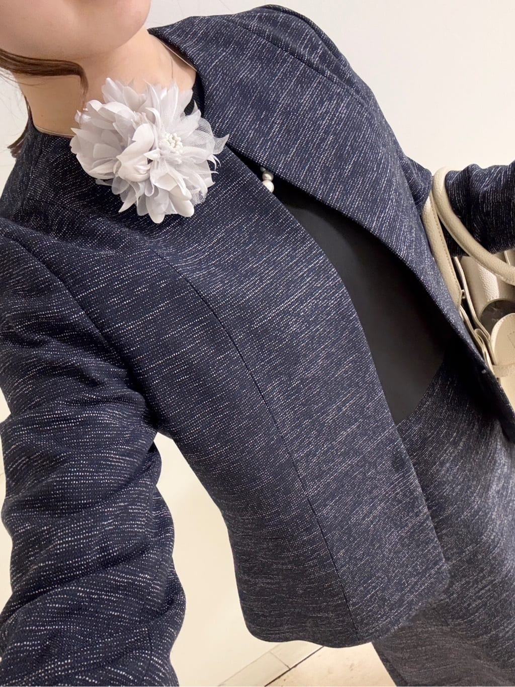 kahoさんの「INDIVI｜フラワーコサージュ」を使ったコーディネート