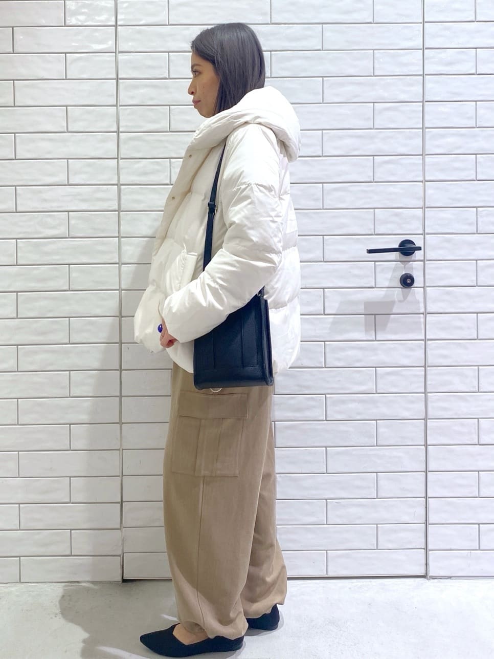 Ayaさんの「OPAQUE.CLIP｜◆【軽量／洗える】ポインテッドトゥニットパンプス」を使ったコーディネート