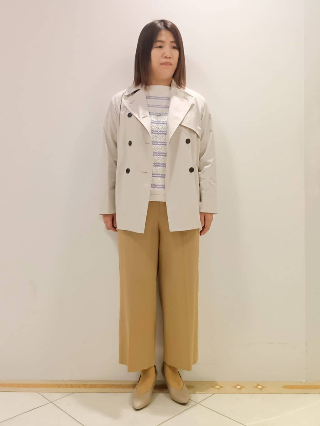 tomoさんの「Reflect｜◆ボートネックボーダーニット」を使ったコーディネート