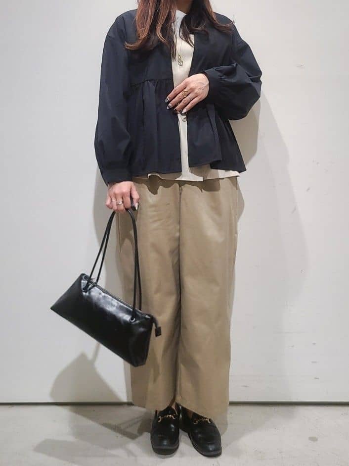 hmさんの「OPAQUE.CLIP｜◆ベルト付ビスチェドッキングカットソー【洗濯機洗い可】」を使ったコーディネート