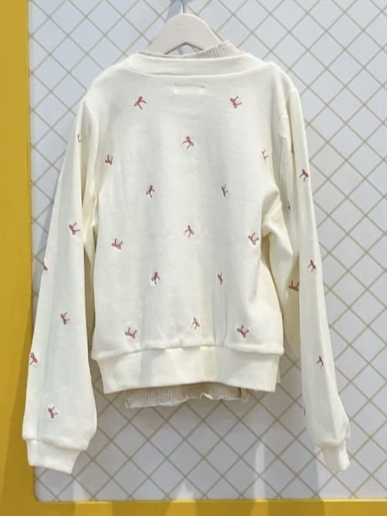 蒼さんの「SHOO･LA･RUE｜◆【100-150cm】刺繍ロゴ使いリブロンT」を使ったコーディネート