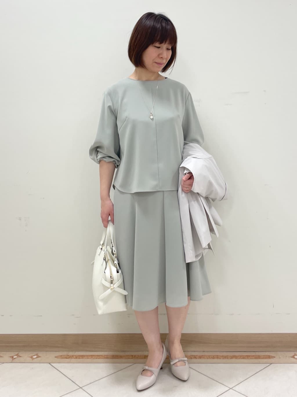 hanaさんの「Reflect｜◆【手洗い可／撥水】ライティミドル丈コート」を使ったコーディネート