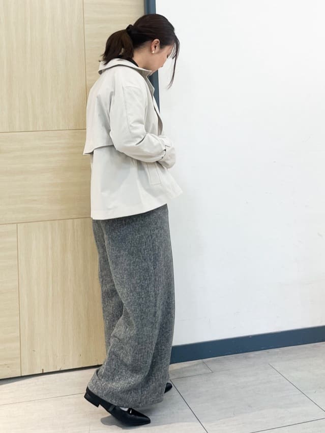 YOさんの「grove｜◆2WAYシアーボウタイブラウス」を使ったコーディネート