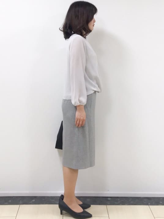 yukinaさんの「COUP DE CHANCE｜【洗える／日本製／通勤】カシュクール風ブラウス」を使ったコーディネート