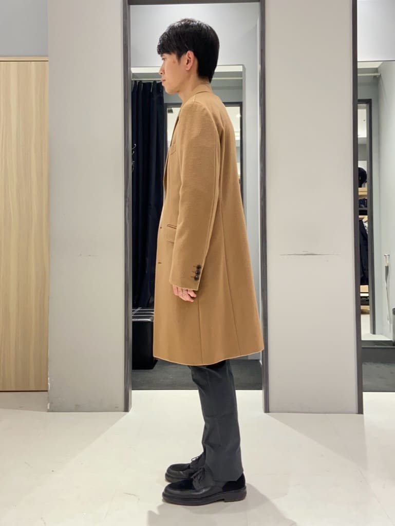 わいずみさんの「TAKEO KIKUCHI｜ウールカシミヤブレンド チェスターコート」を使ったコーディネート