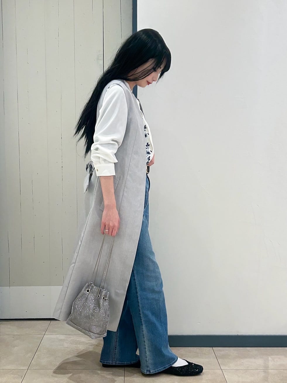 yukinoさんの「grove｜メタルバックル中太ベルト」を使ったコーディネート