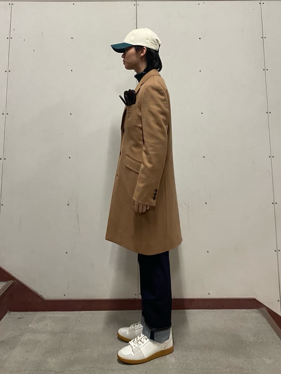 キムラさんの「TAKEO KIKUCHI｜ウールカシミヤブレンド チェスターコート」を使ったコーディネート