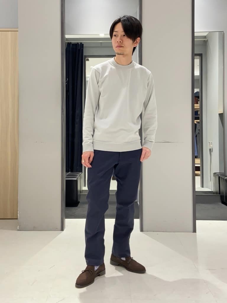 わいずみさんの「TAKEO KIKUCHI｜ハットモチーフ ジャカード ストライプ シャツ」を使ったコーディネート