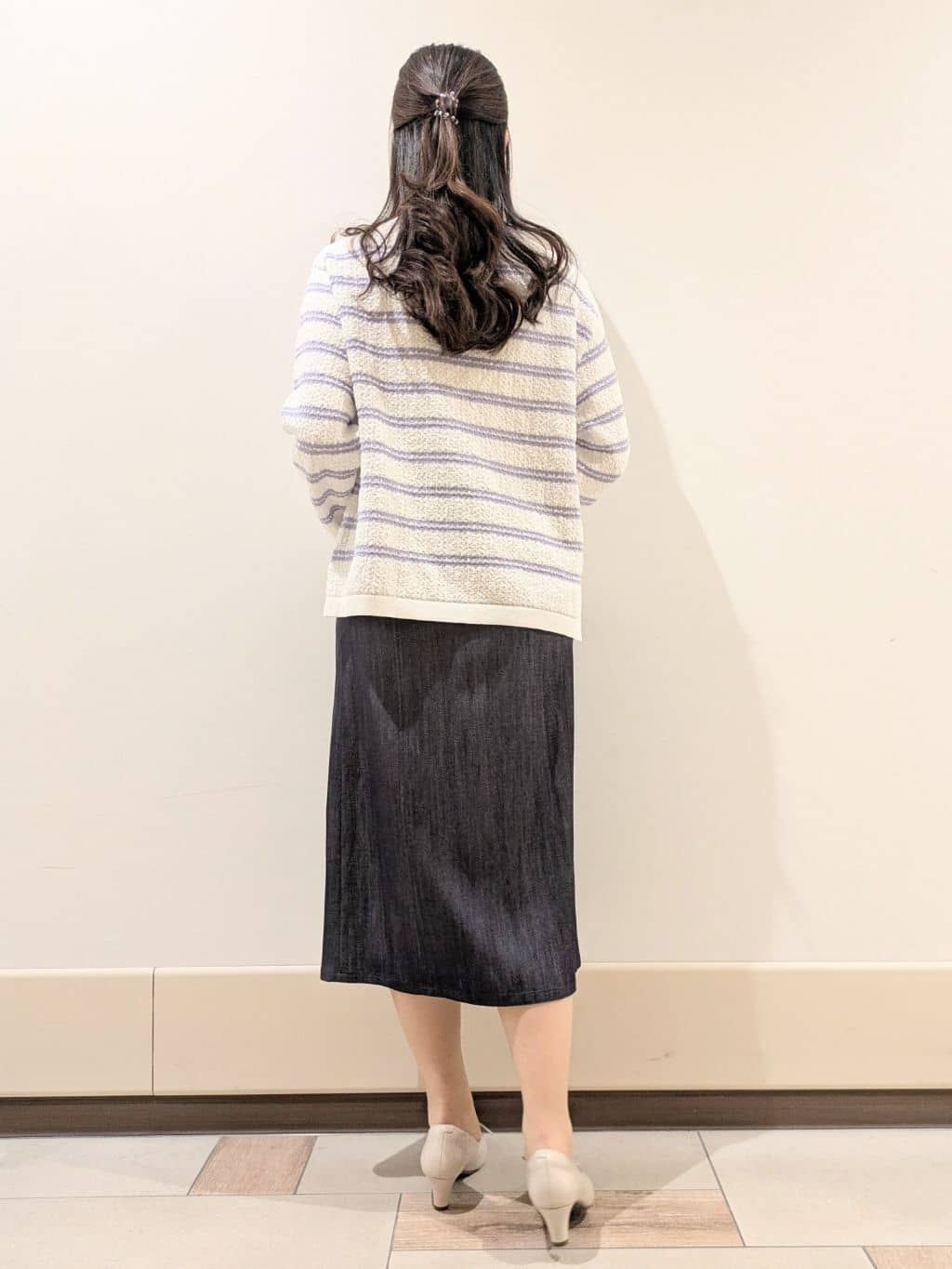 imamiさんの「Reflect｜◆ボートネックボーダーニット」を使ったコーディネート