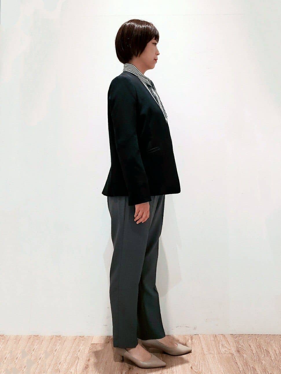SHIMAKOさんの「OPAQUE.CLIP｜《通勤／セットアップ対応》Vネックジャケット／ダブルクロス【洗濯機洗い可】」を使ったコーディネート