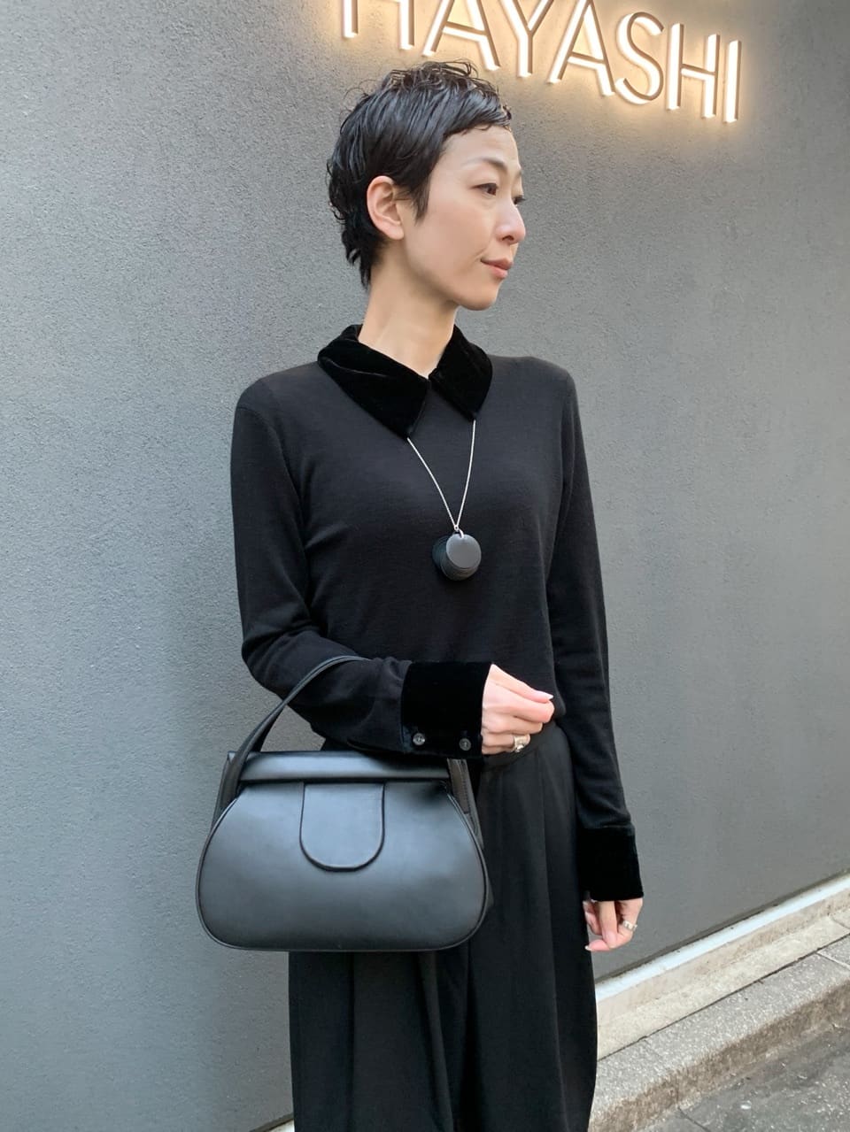 Kさんの「HIROKO HAYASHI｜RONDINE(ロンディネ)ハンドバッグ」を使ったコーディネート