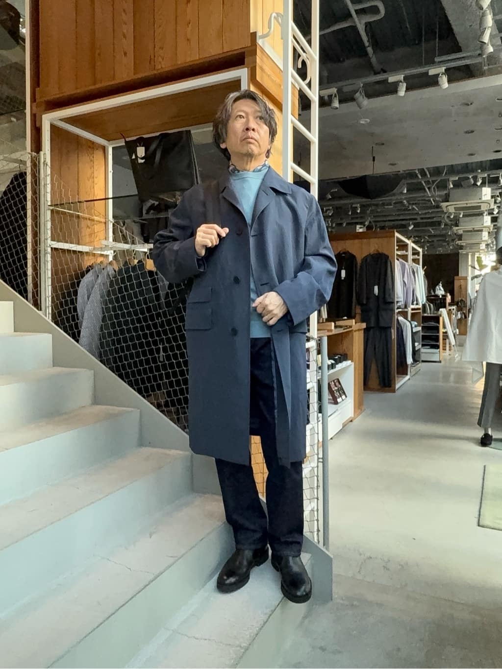 デザイナーTAKEman さんの「TAKEO KIKUCHI｜【モンスターストレッチ】日本製 ワンウォッシュ デニムパンツ」を使ったコーディネート