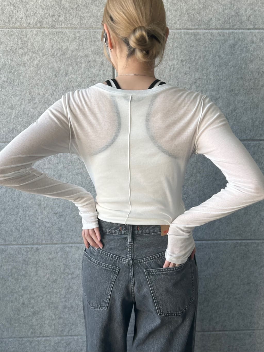 honoka Aさんの「CODE A｜【Cup-in】design cut tank」を使ったコーディネート